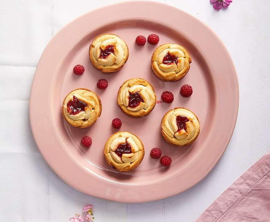 Frolle allo yogurt con composta di lamponi Low Carb