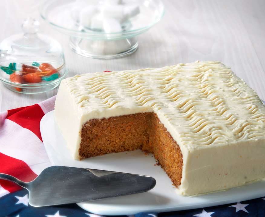 Frosted carrot cake Low Fat