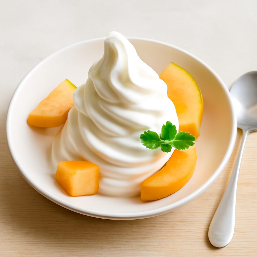 Frozen yogurt al melone proteico low-carb