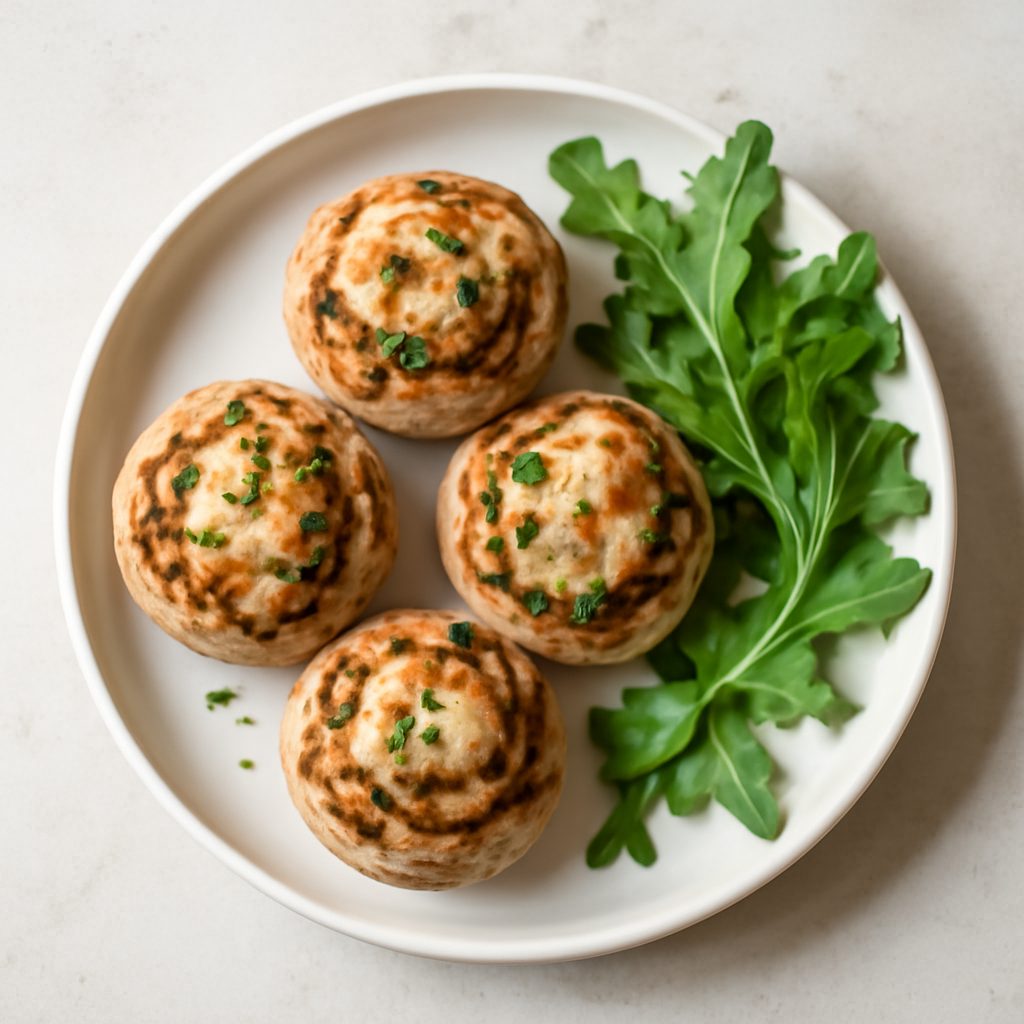 Funghi champignon ripieni proteici low-carb