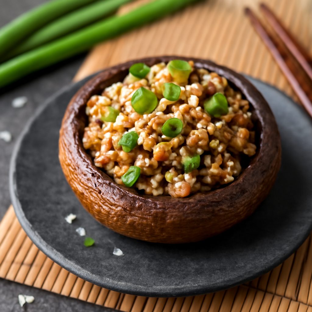 Funghi Ripieni alla Cinese Low Carb