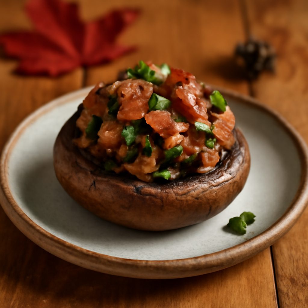 Funghi Ripieni di Bacon Canadian Style