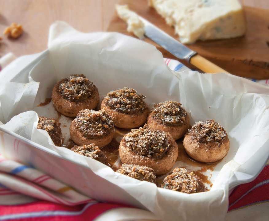 Funghi ripieni Gorgonzola e noci Protein