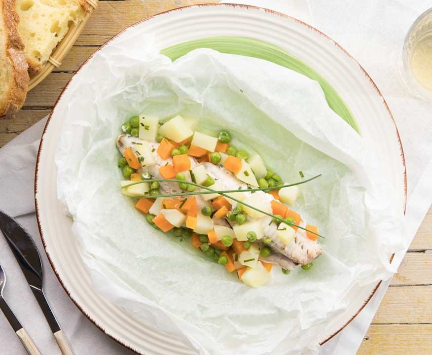 Gallinella con macedonia di verdure in olio aromatico Low Carb