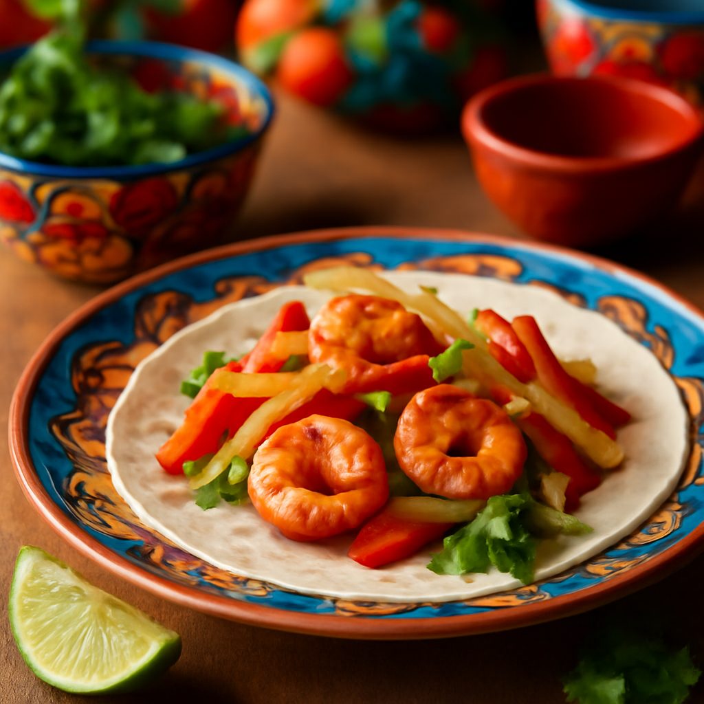 Gamberetti Fajitas Light in Friggitrice ad Aria