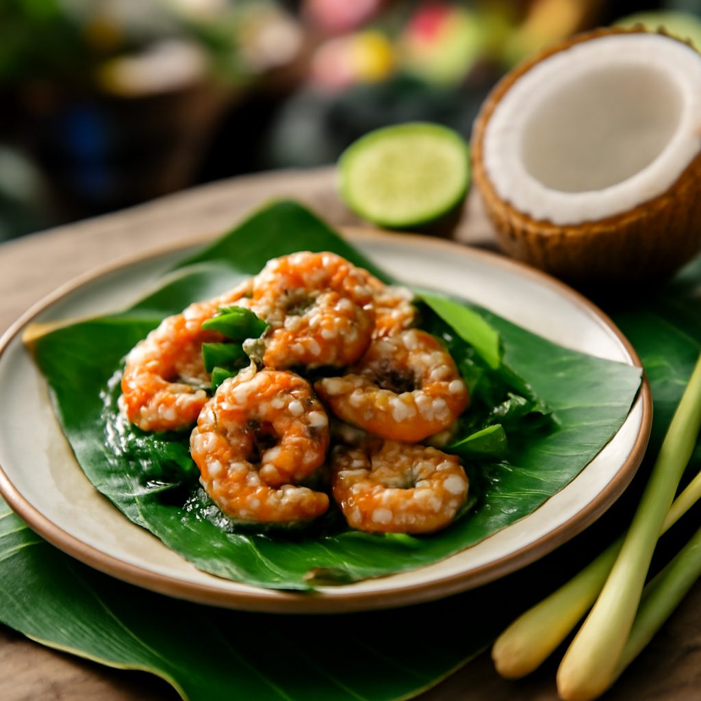 Gamberi al Aglio e Pepe Bianco - Goong Tod Kratiem Prik Thai