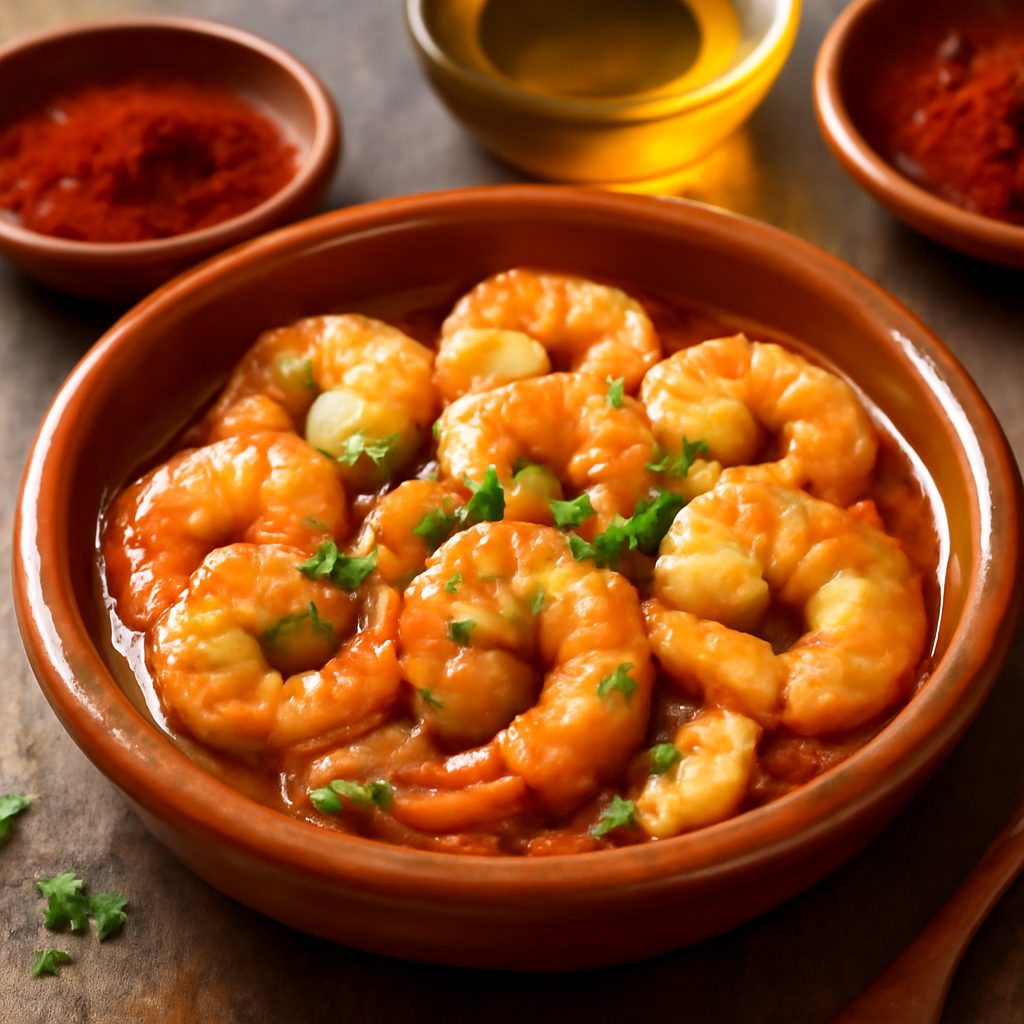 Gamberi al Sherry e Aglio