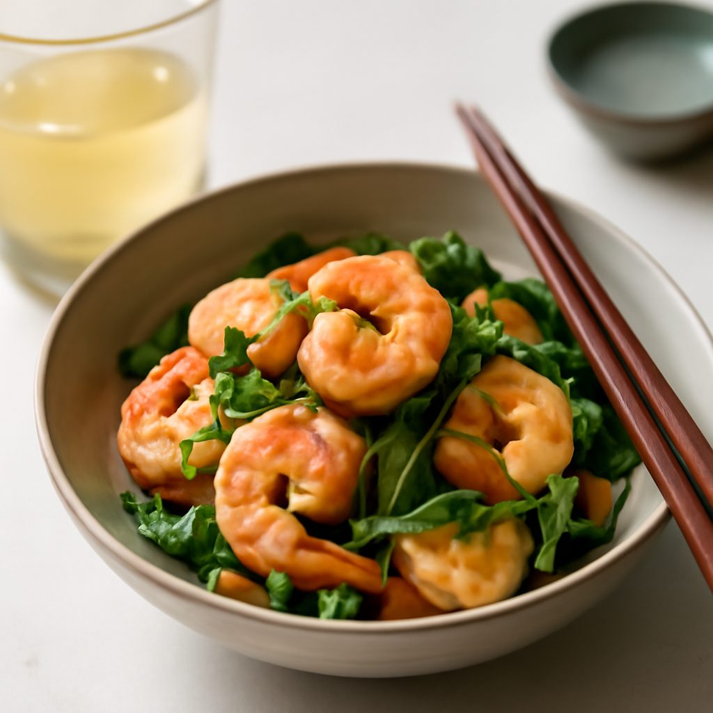 Gamberi all'asiatica light - Curry speziato con latte di cocco