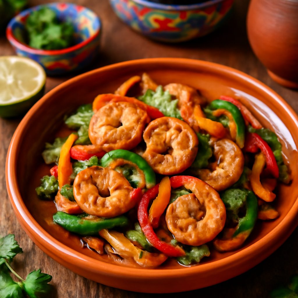 Gamberi Fajita in Teglia - Versione Low Fat