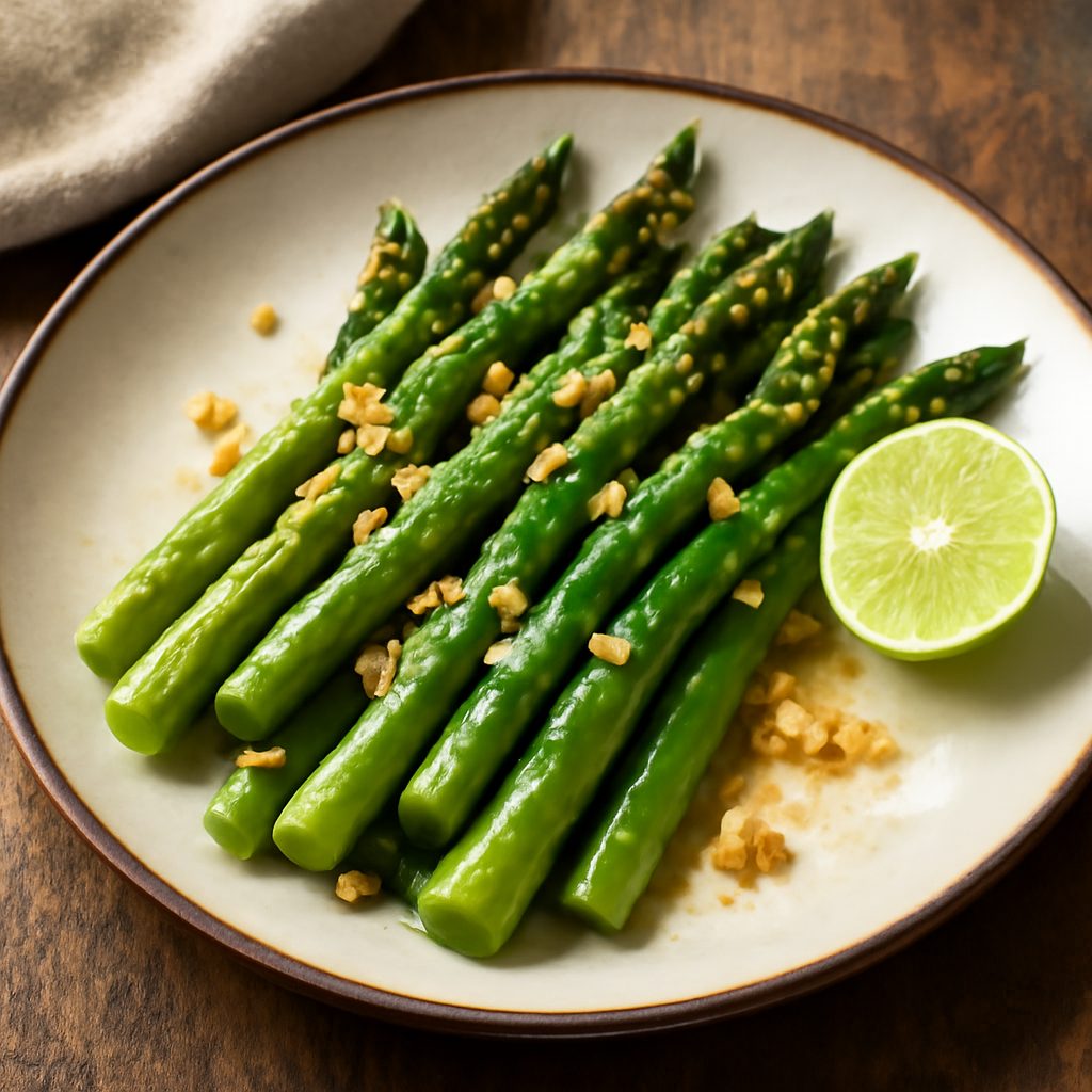 Asparagi all'aglio con lime Protein