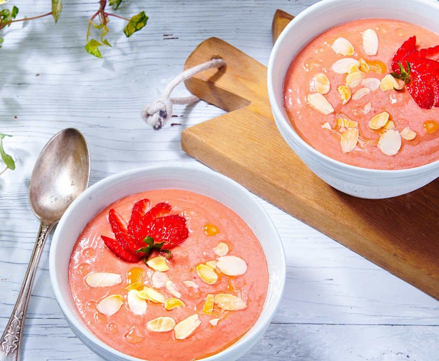 Gazpacho alle fragole e mandorle Low Fat
