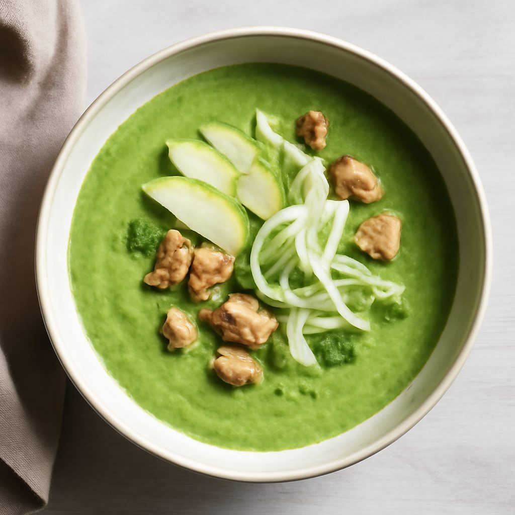 Gazpacho finocchio e mela proteico low-carb