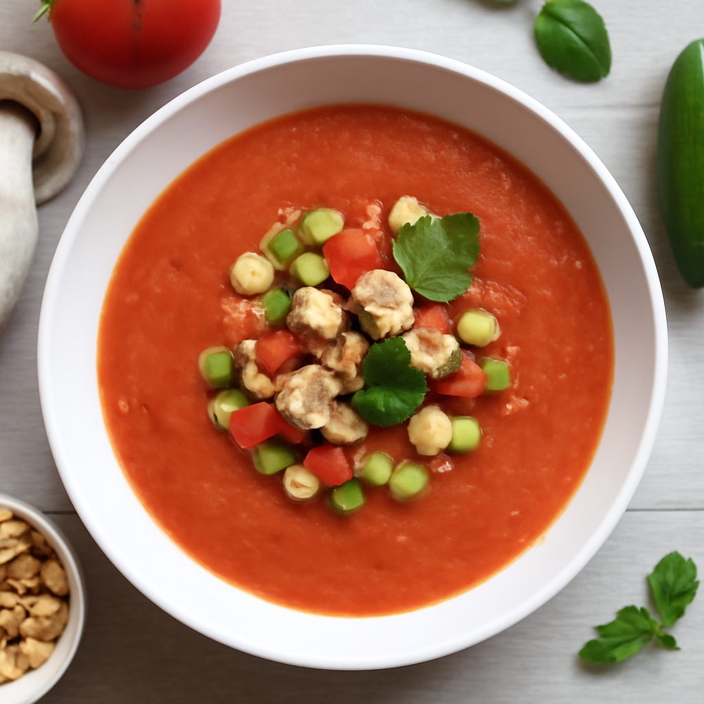 Gazpacho con Bufala e Mandorle Protein