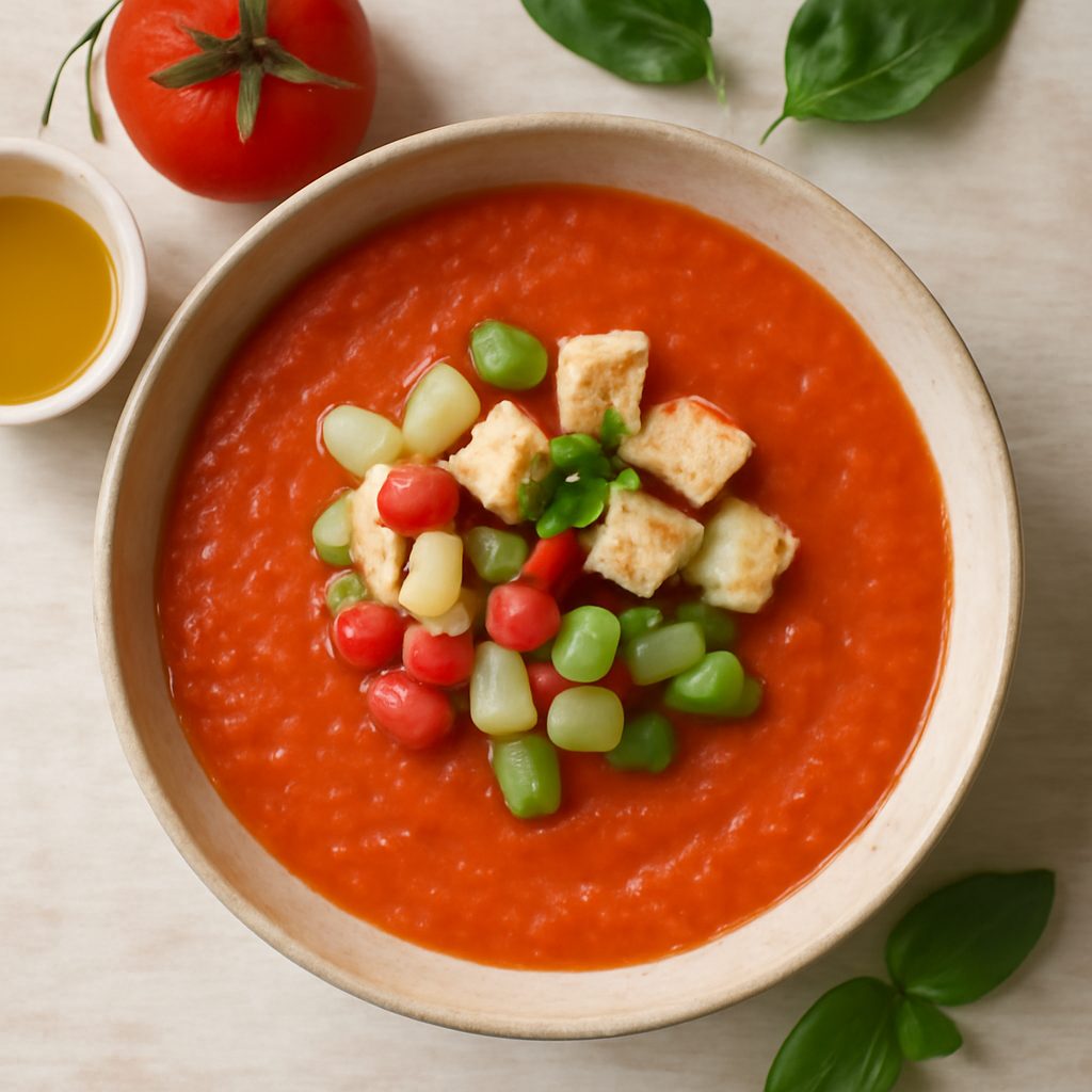 Gazpacho Proteico Low-Carb