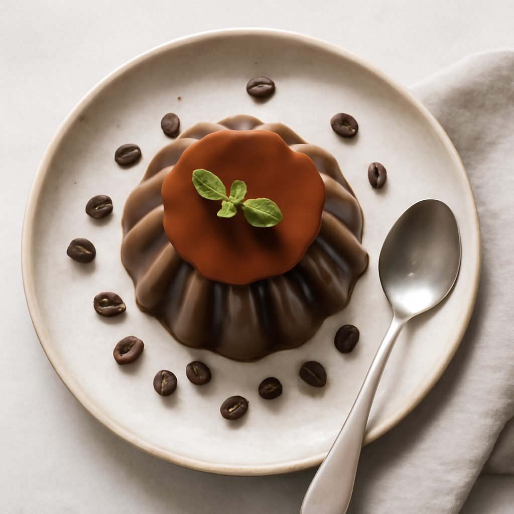 Gelatina di soia al caffè