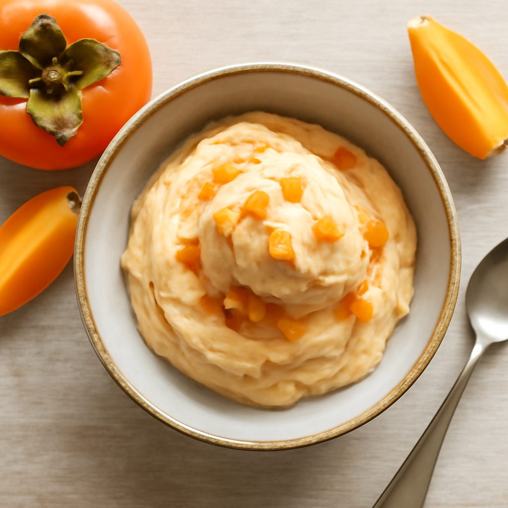 Gelato ai cachi proteico low-carb