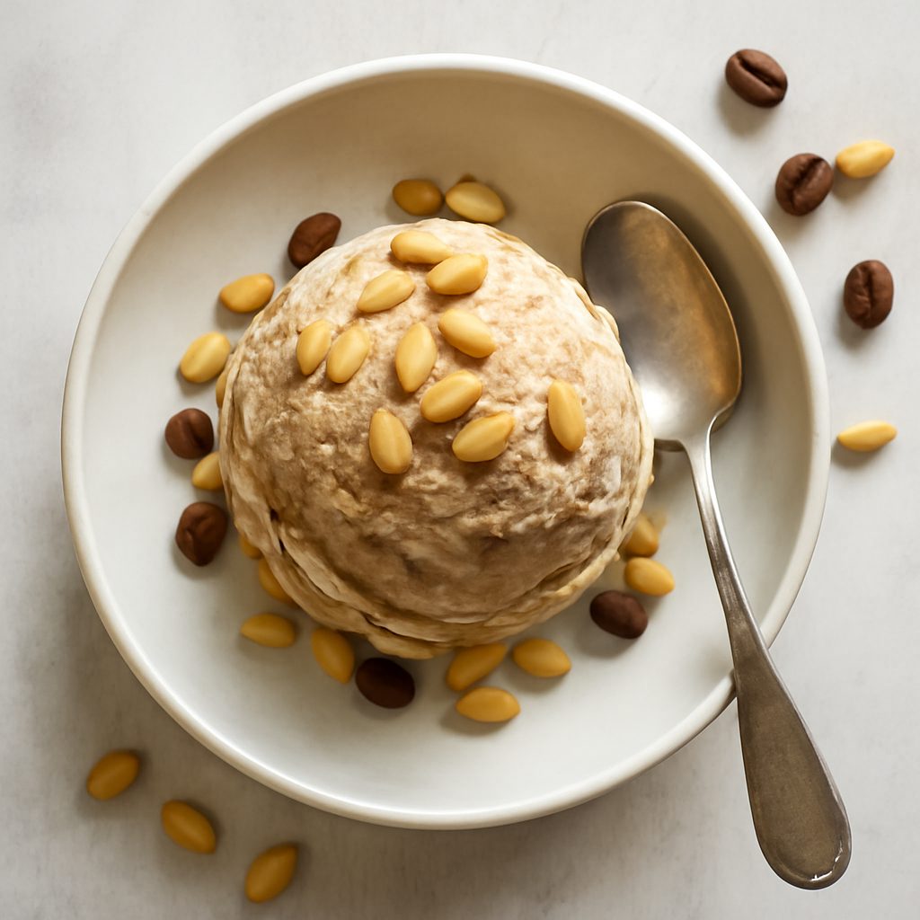 Gelato ai pinoli e caffè proteico low-carb