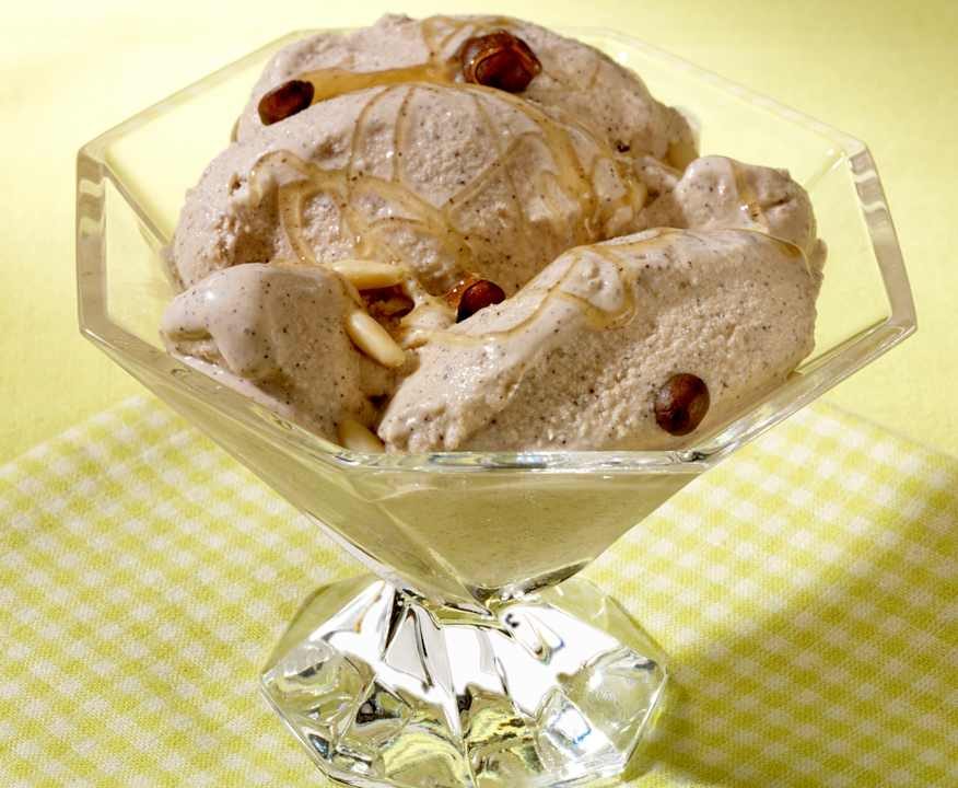 Gelato ai pinoli e caffè Protein