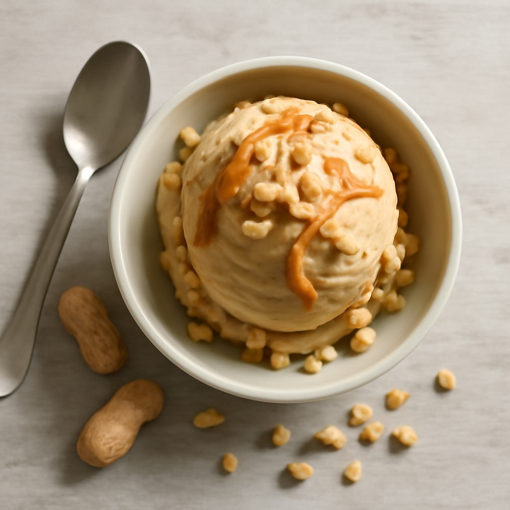 Gelato al burro di arachidi proteico low-carb