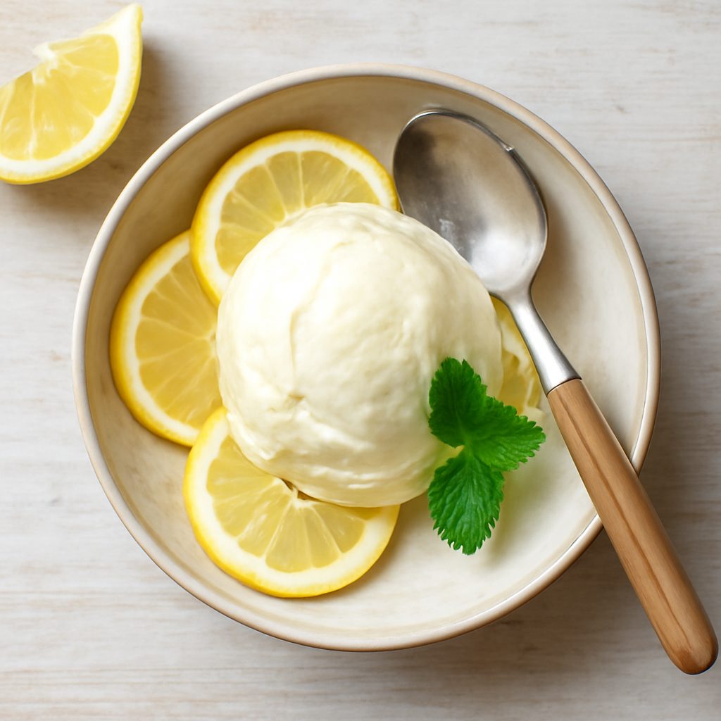 Gelato al Limone Proteico Low-Carb