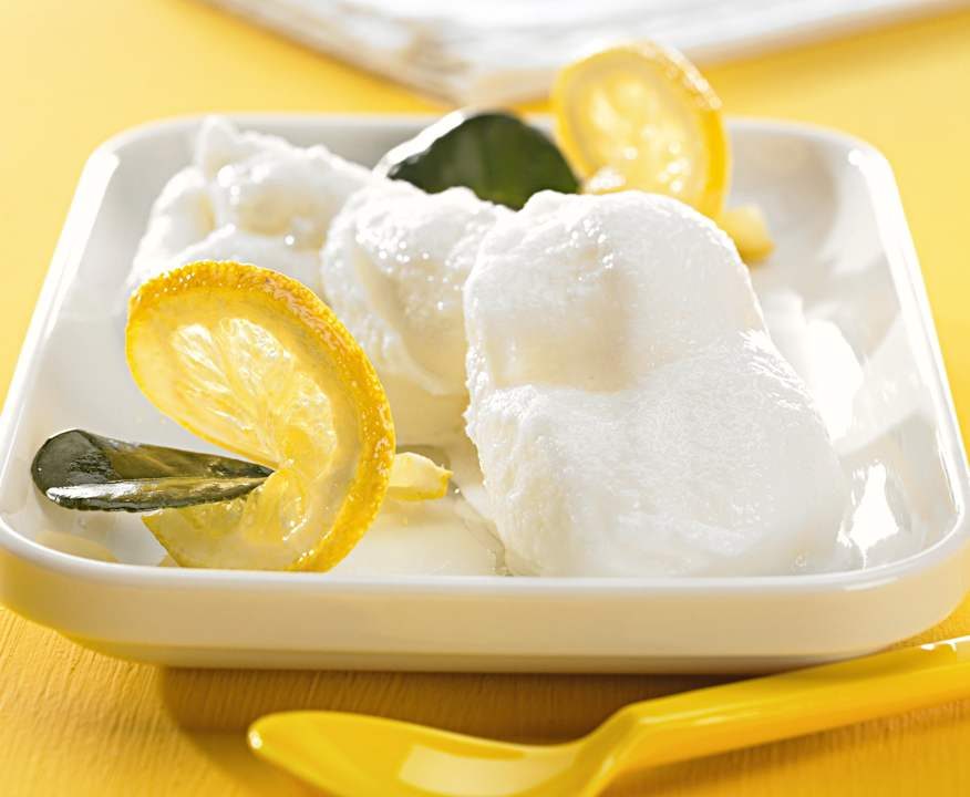 Gelato al limone proteico low-carb