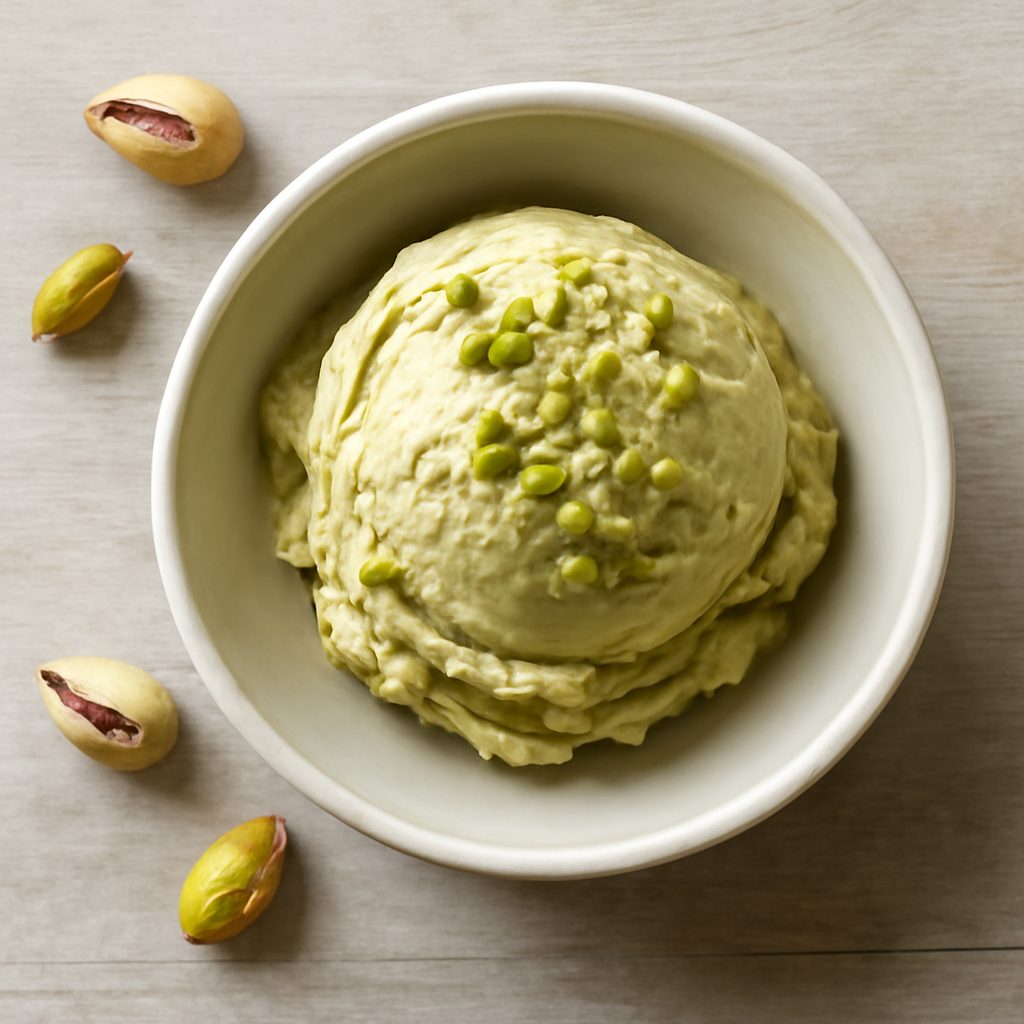 Gelato al pistacchio salato proteico low-carb