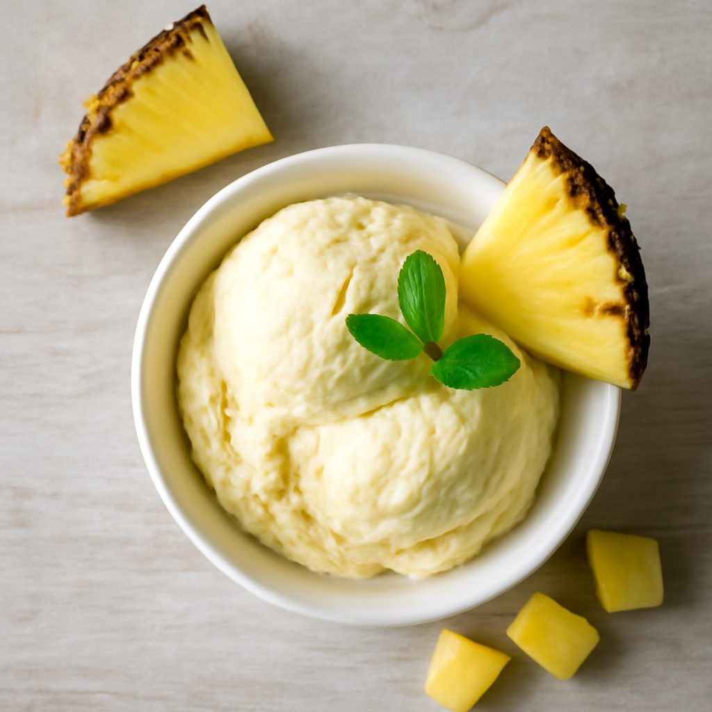 Gelato all'Ananas al Profumo di Agrumi