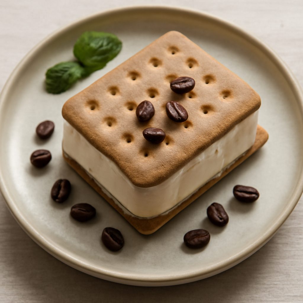 Gelato biscotto al caffè proteico low-carb