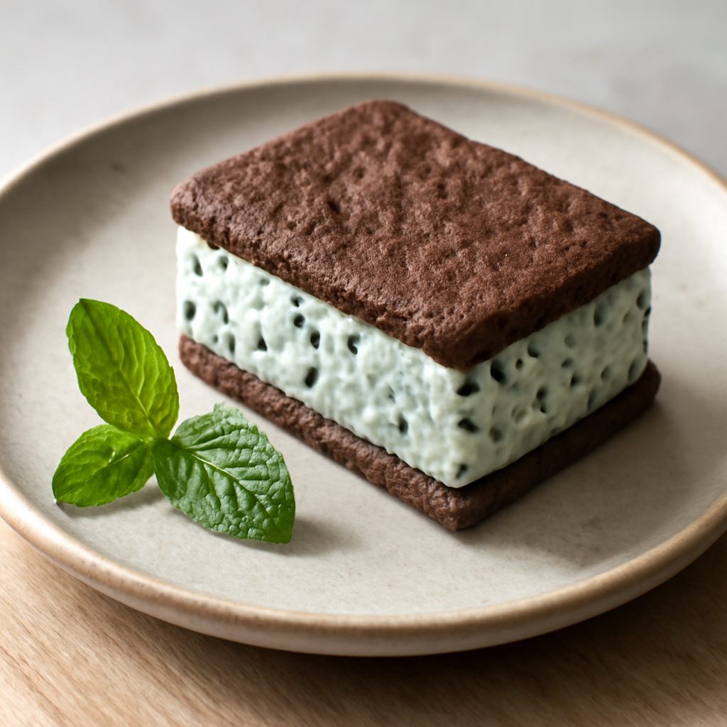 Gelato biscotto ciocco-menta proteico low-carb