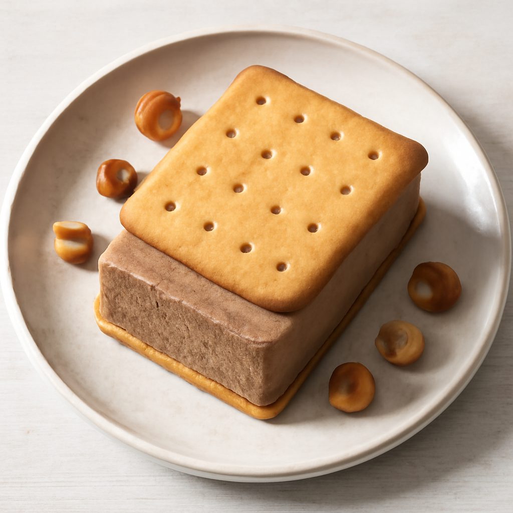 Gelato biscotto gianduia proteico low-carb