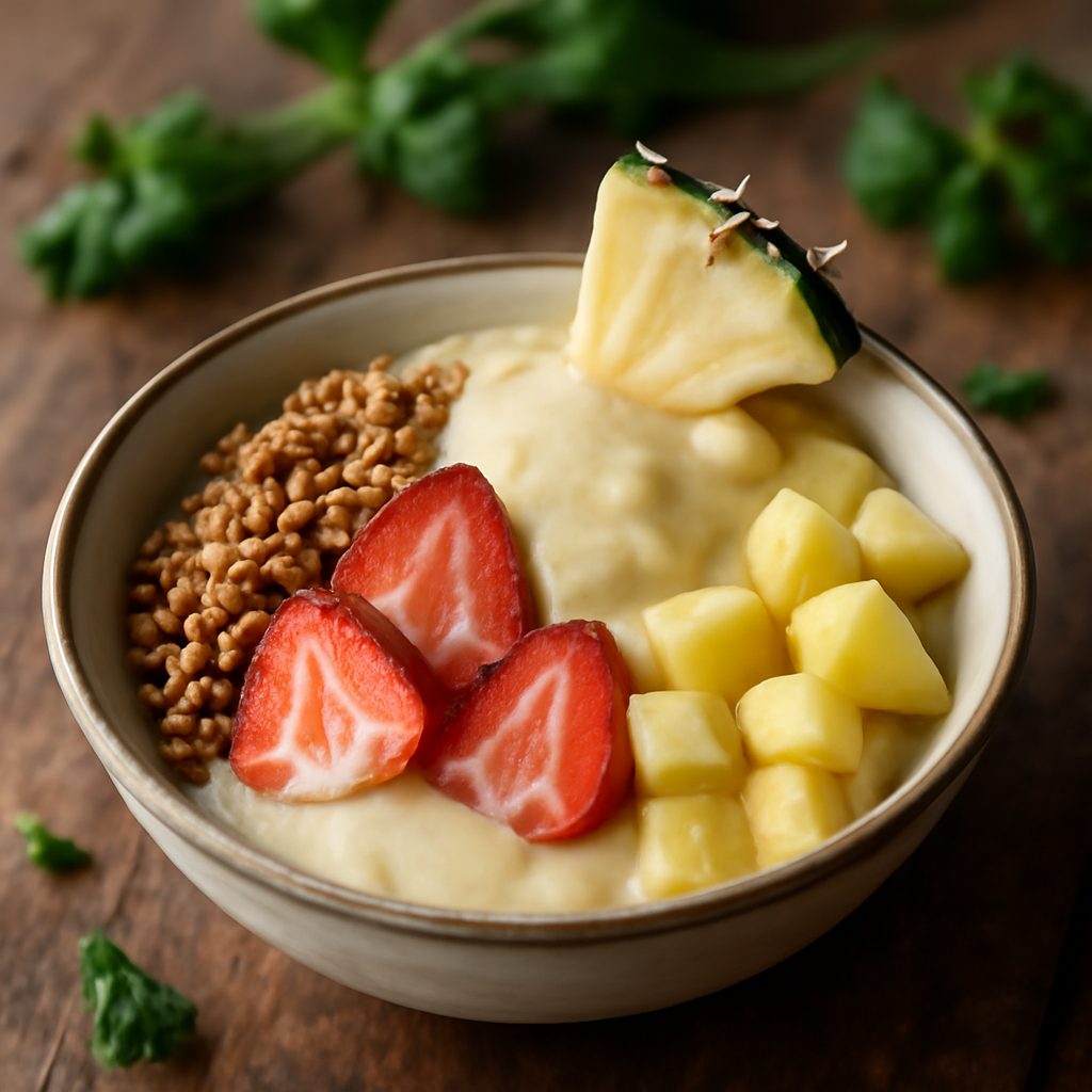 Gelato Hawaiano Light High-Protein con Ananas e Frutta del Drago