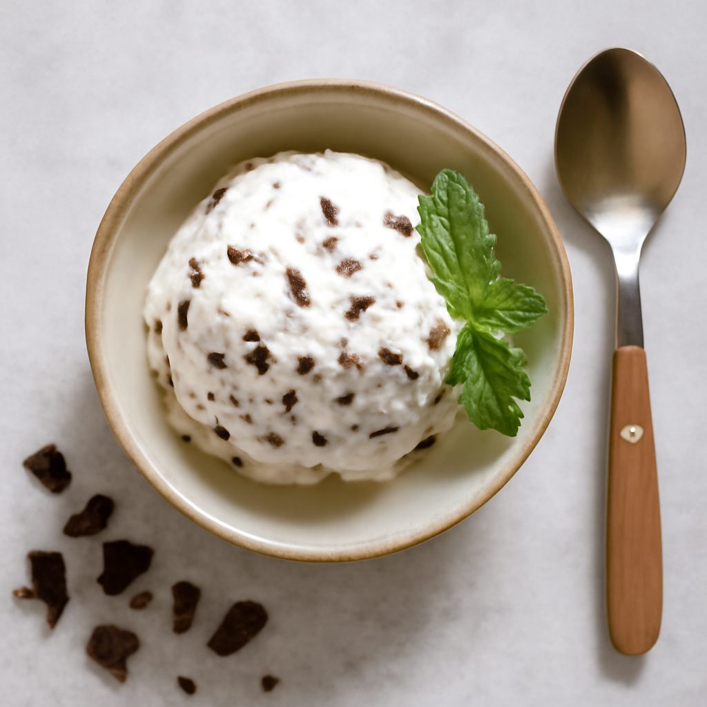 Gelato leggero alla stracciatella proteico low-carb