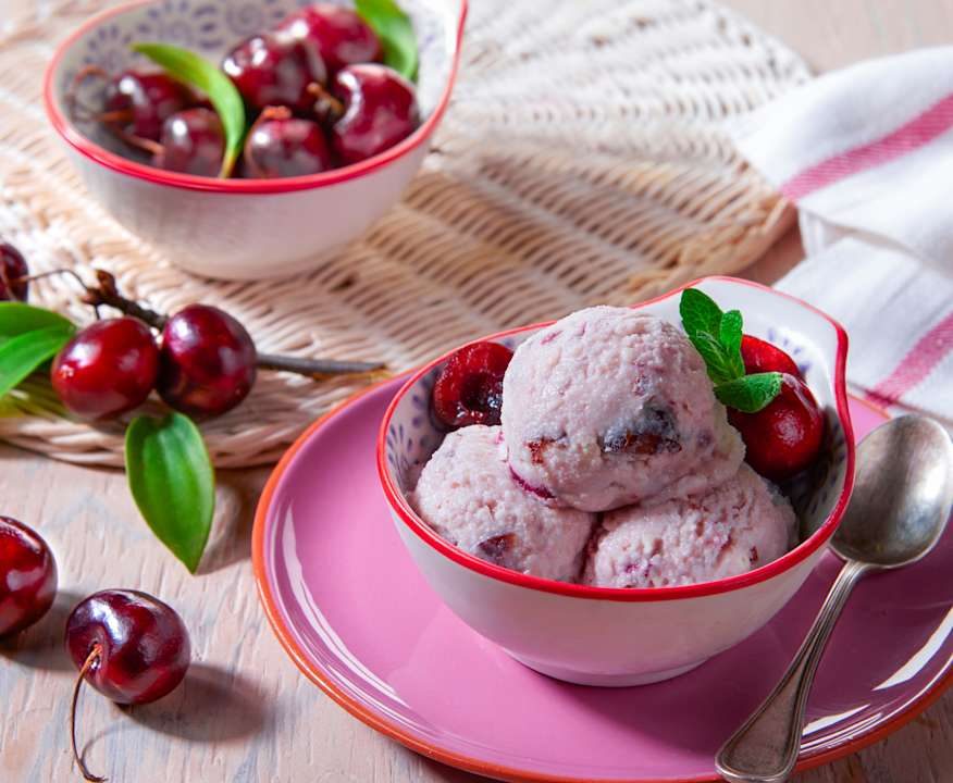 Gelato mascarpone e ciliegie Protein