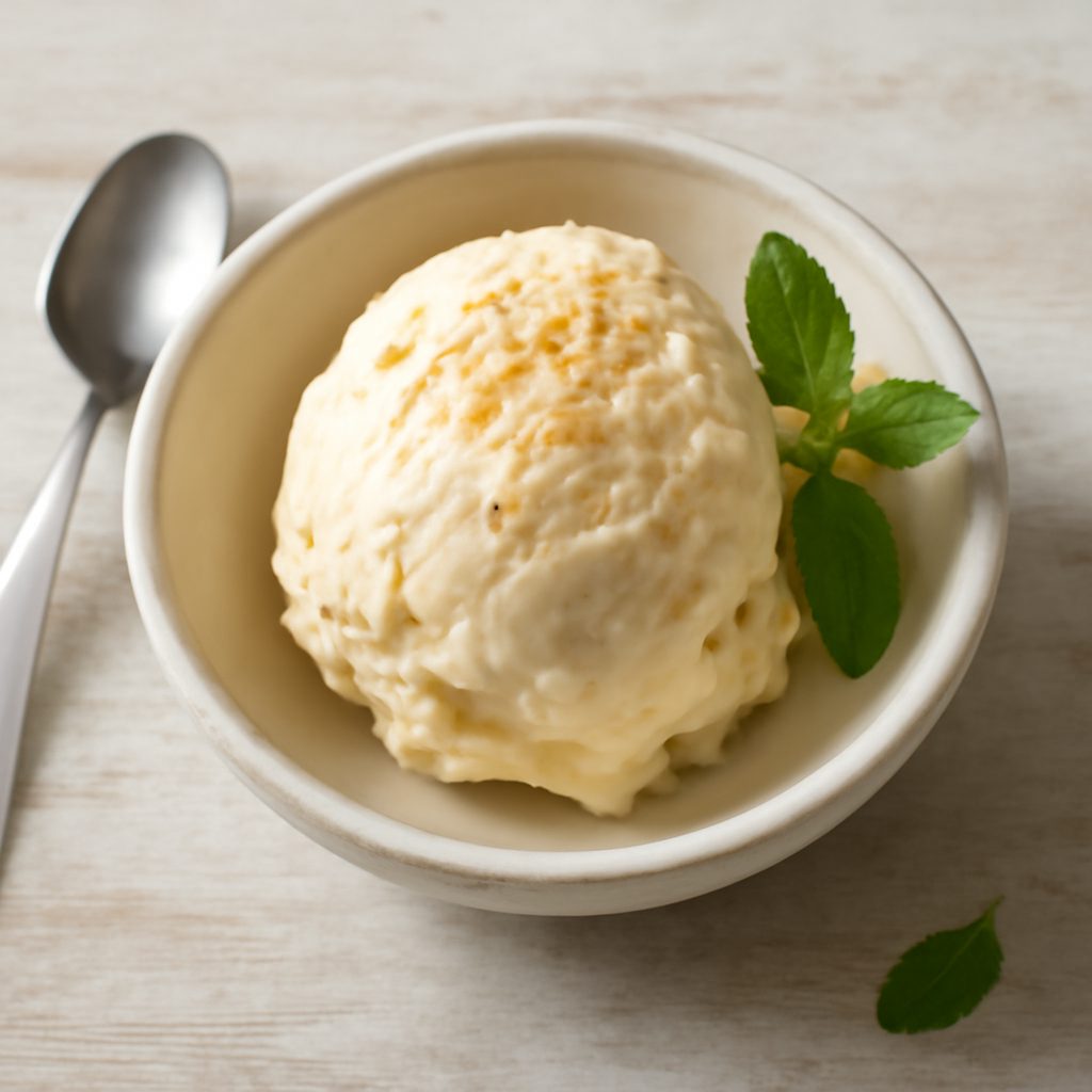 Gelato proteico al gambo di finocchio low-carb