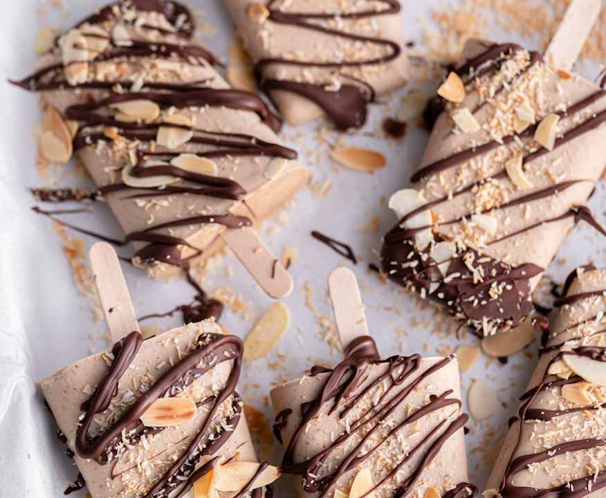 Ghiaccioli banana, arachidi e cioccolato Protein