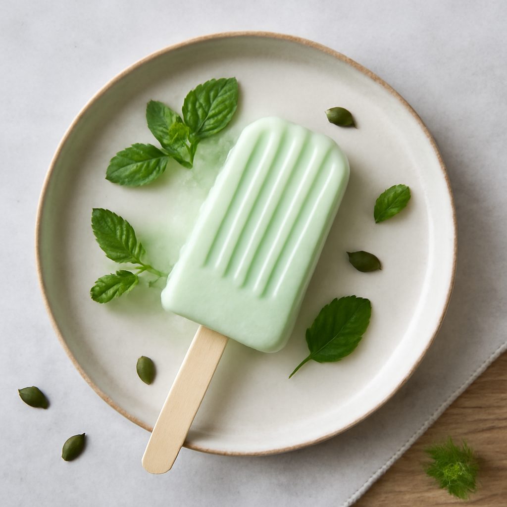 Ghiaccioli latte e menta