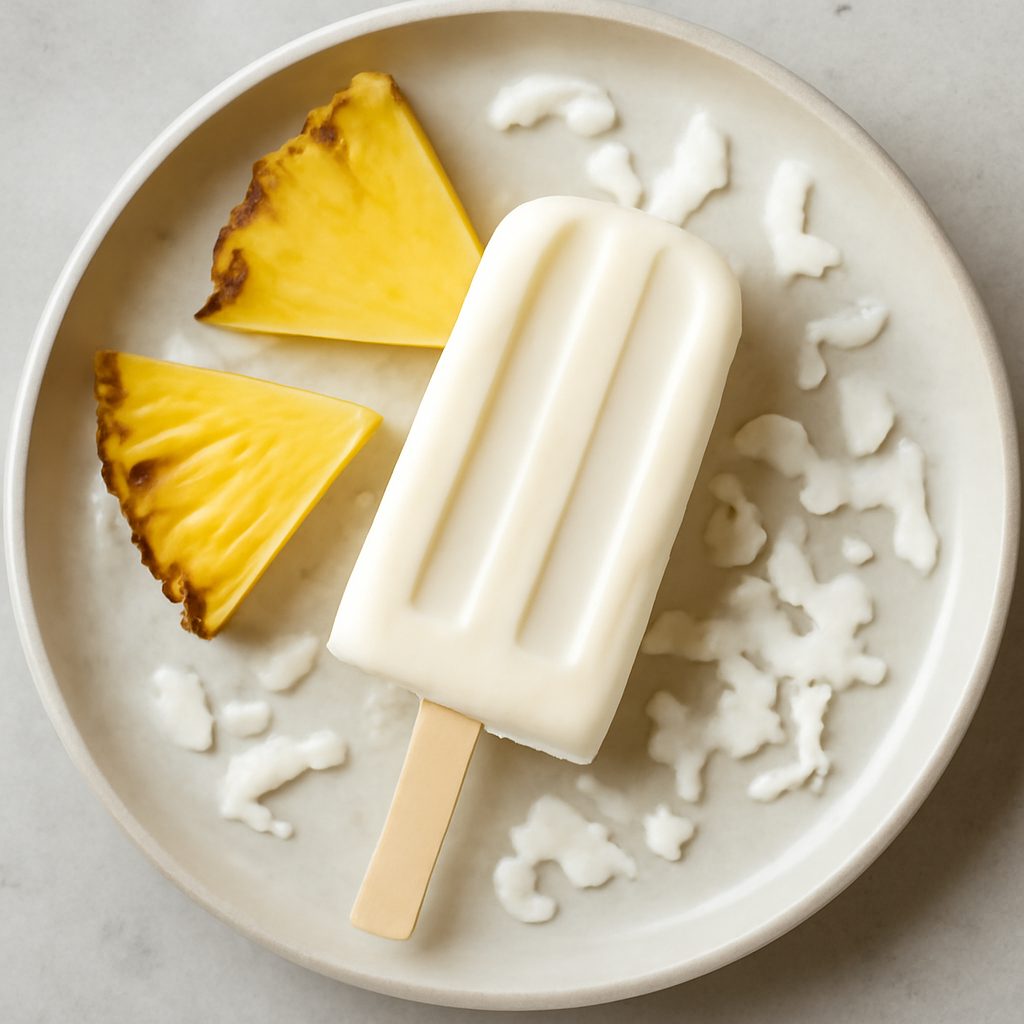 Ghiacciolo cremoso cocco e ananas