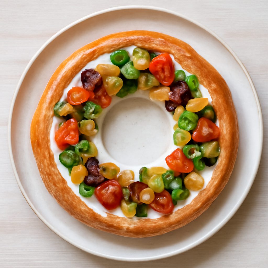 Ghirlanda con verdure insaporite - Versione Protein