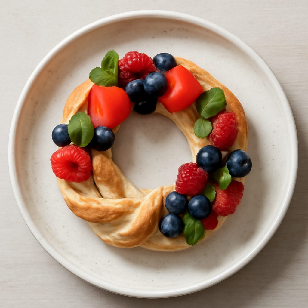 Ghirlanda dolce proteica low-carb di Natale