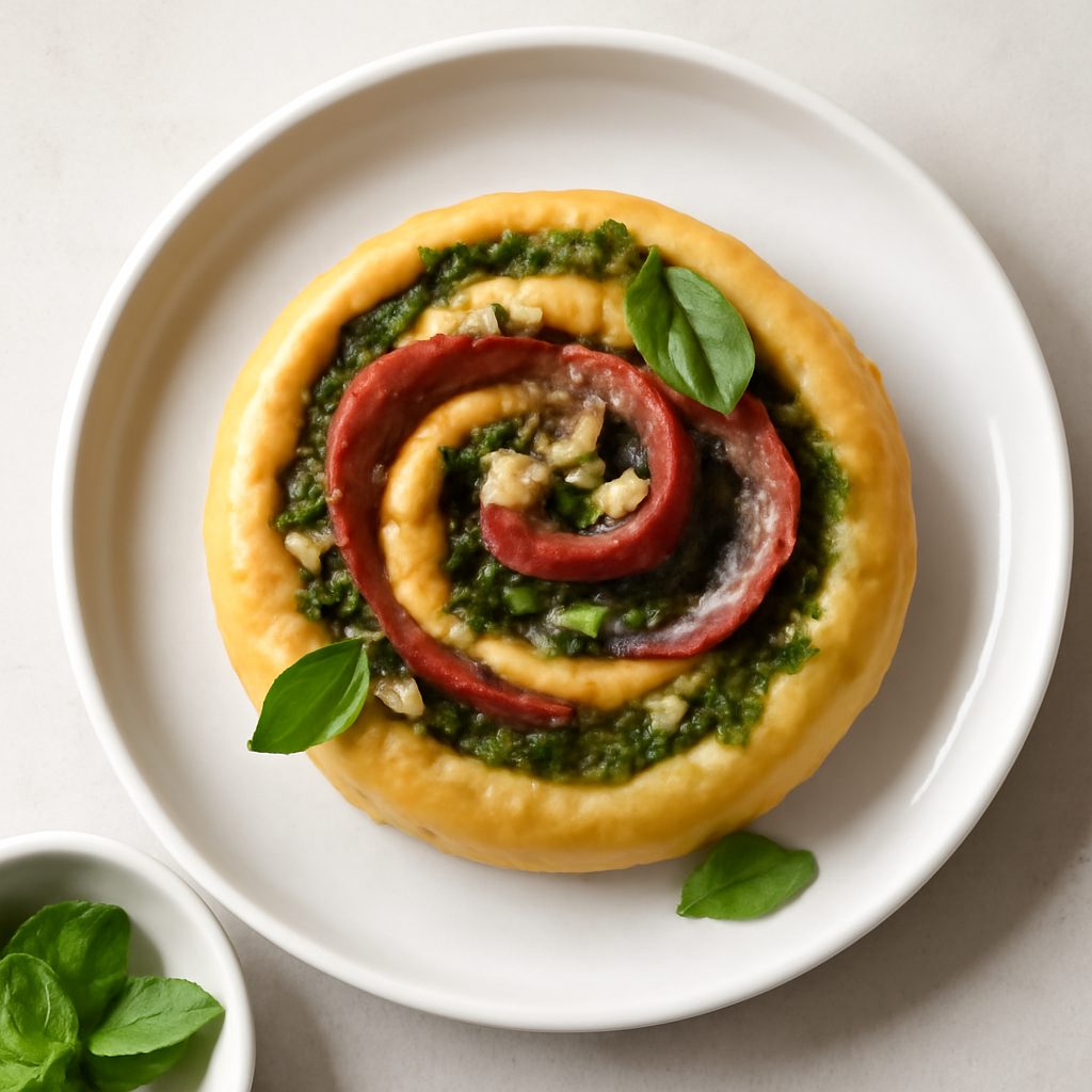 Girella di Pizza Salame e Pesto Low Fat