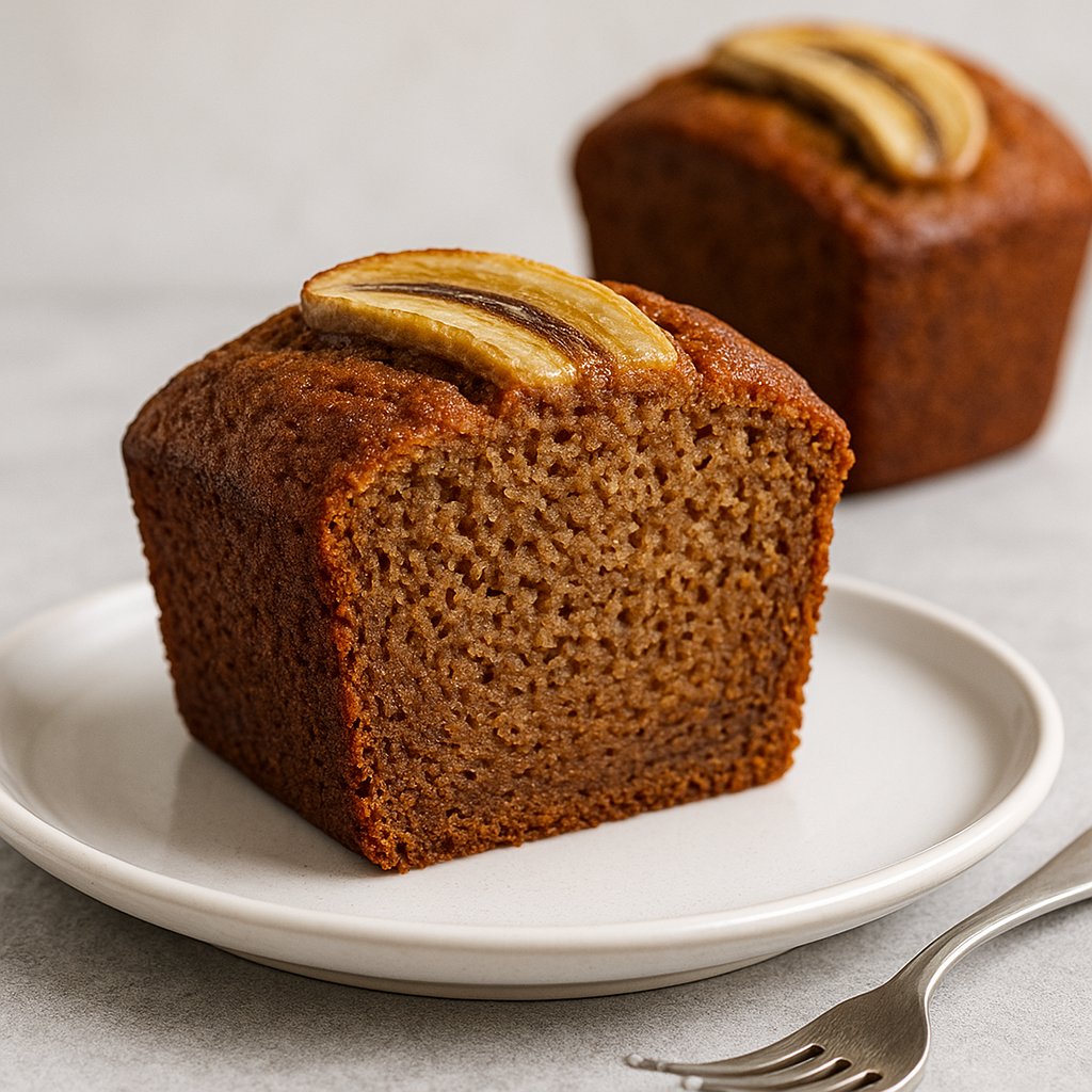 Pane ai banani senza glutine (umido, tenero, stile panetteria) Low Fat