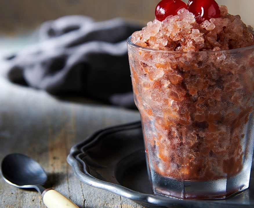 Granita al cioccolato e ciliegie Protein