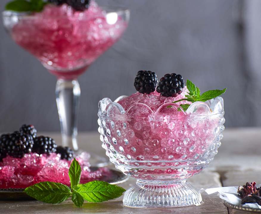 Granita all'ibisco e lime Protein