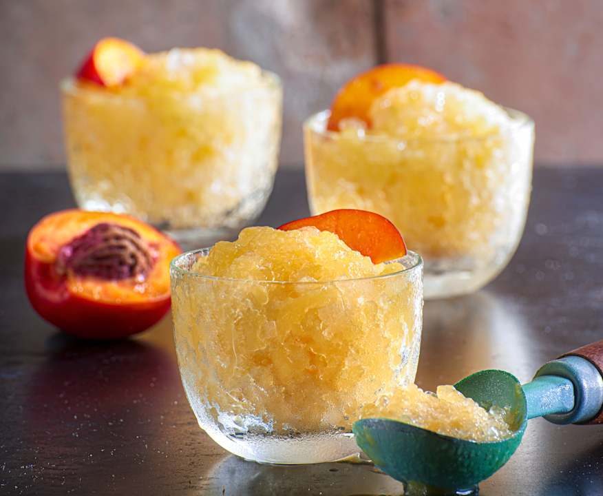 Granita alle pesche Low Fat