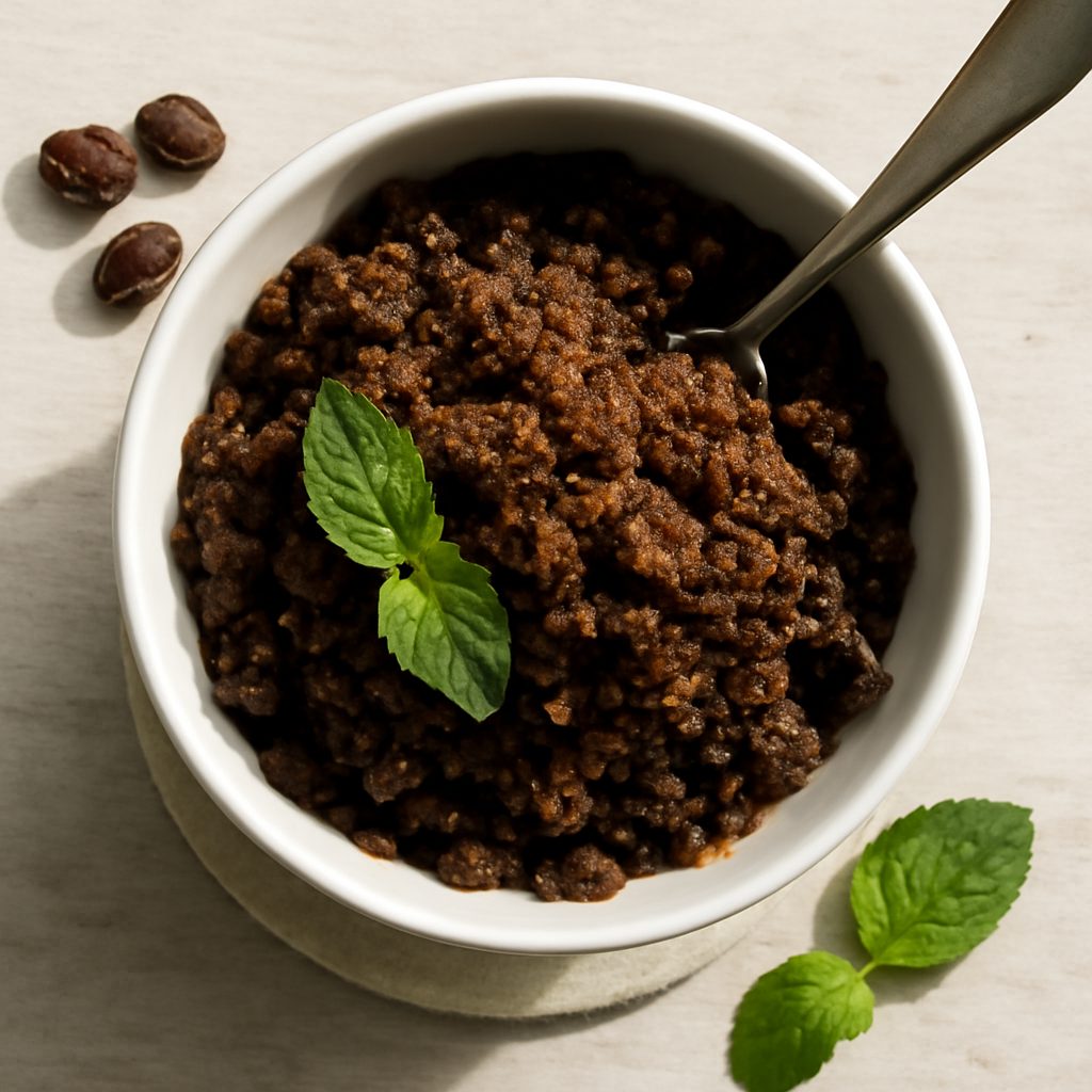 Granita di caffè e spezie proteica low-carb