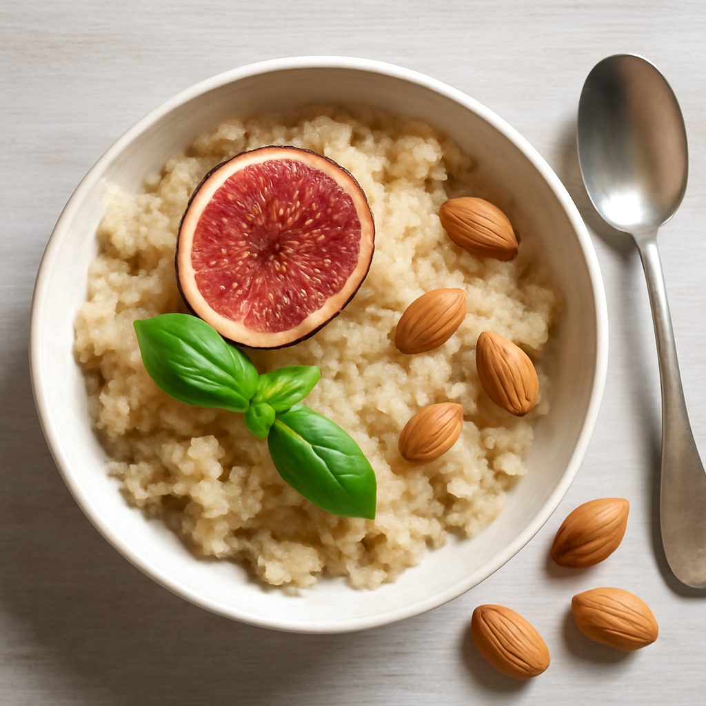 Granita di fichi e mandorle proteica low-carb