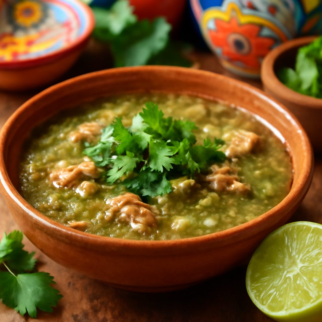 Green Enchilada Pork Chili Low Fat