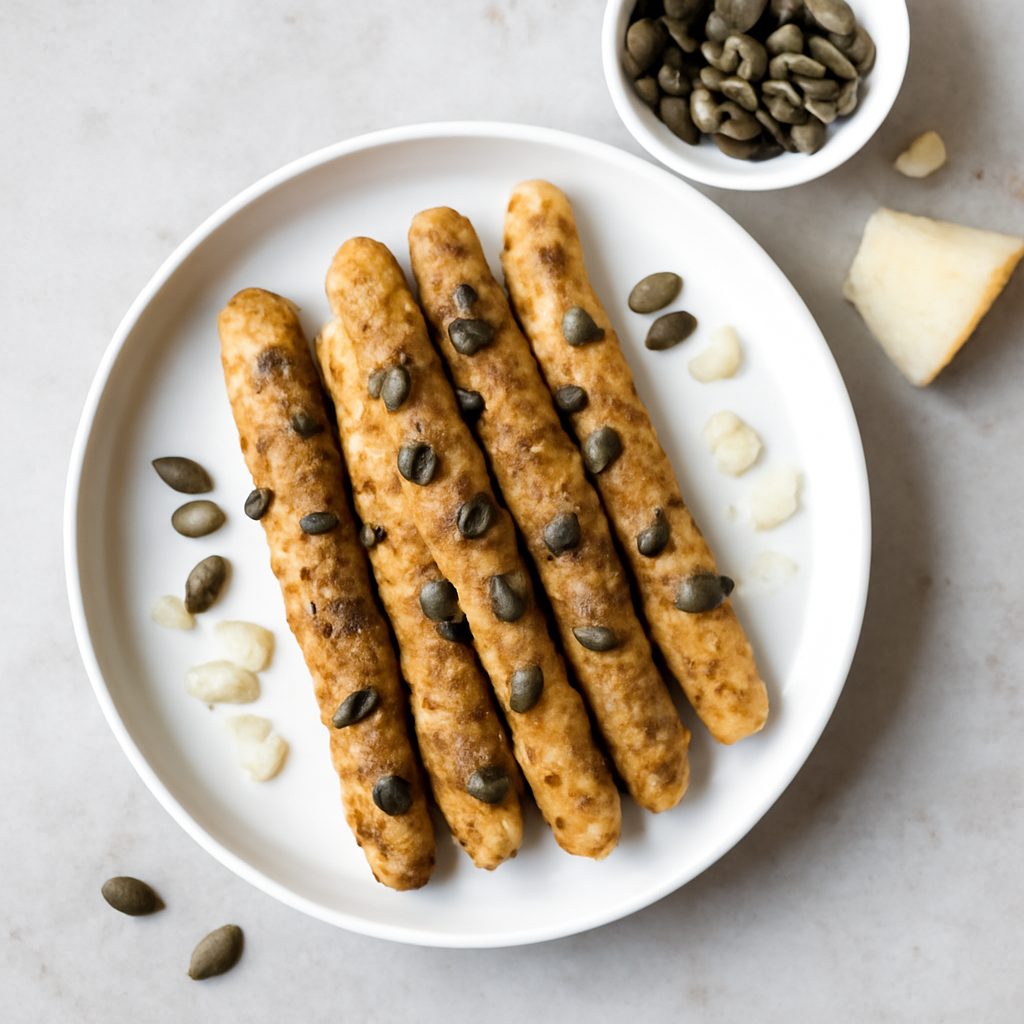 Grissini ai Semi di Zucca e Parmigiano Reggiano