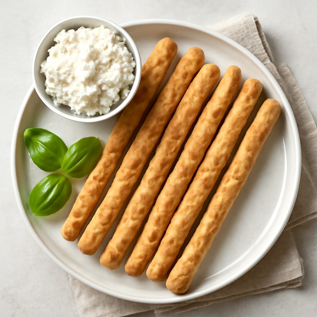 Grissini proteici al formaggio low-carb
