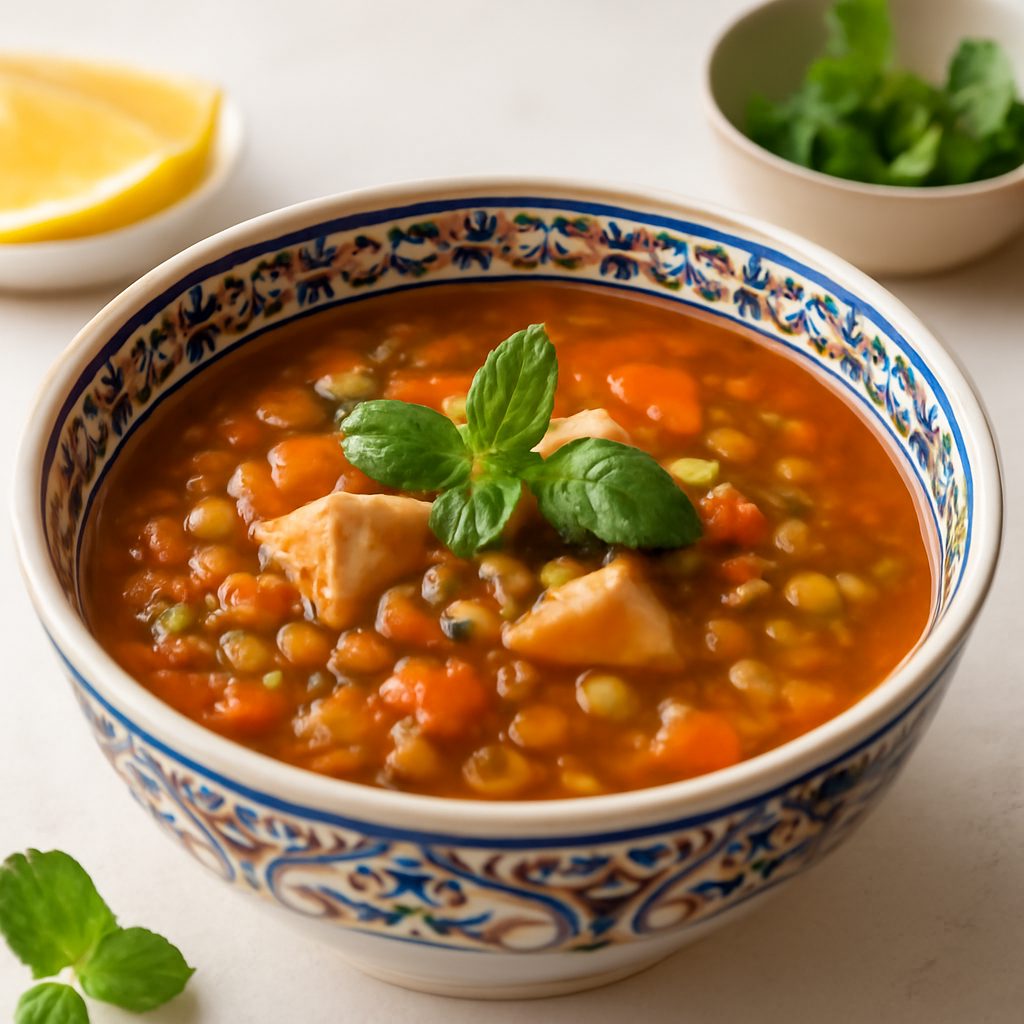 Harira di pollo light - Zuppa orientale ipocalorica